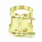 Trophy Alto Sax Ligature, Gold Lacquer