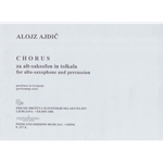 Chorus - Alto Saxophone and Percussion