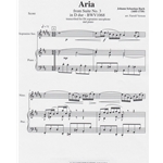Aria from Suite No. 3 in D minor, BWV 1068 - E-flat Sopranino Sax and Piano