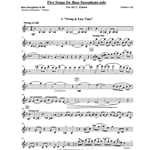 5 Songs - Bass Saxophone Unaccompanied