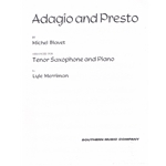 Adagio & Presto - Tenor Saxophone and Piano