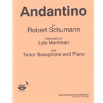 Andantino - Tenor Saxophone and Piano