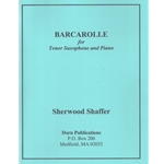 Barcarolle - Tenor Saxophone and Piano