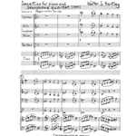 Concertino - Saxophone Quartet and Piano