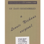 Of Days Remembered - Alto Saxophone and Piano