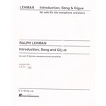 Introduction, Song, and Gigue - Alto Saxophone and Piano