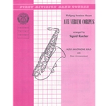 Ave Verum Corpus - Alto Saxophone and Piano