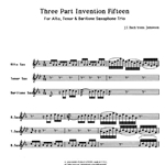 3-Part Invention No. 15 - Saxophone Trio (ATB)