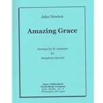 Amazing Grace - Saxophone Quartet (S/AATB)