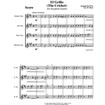 Cricket, The (El Grillo) - Sax Quartet SATB/AATB