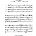 Symphony No. 3 in F Major, Mvmt. 3 - Saxophone Quartet (SATB)