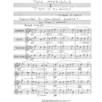 2 Madrigals - Saxophone Quartet (SATB)