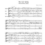 Last Spring - Saxophone Quartet (SATB)