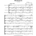 Meditation from "Thais" - Saxophone Quartet (SATB)