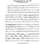 String Quartet No. 4, K. 157 - Saxophone Quartet (SATB)
