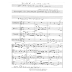 Black is the Color of My True Love's Hair - Saxophone Quartet (SATB)