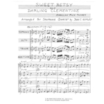 Sweet Betsy and Darling Clementine - Saxophone Quartet (SATB)