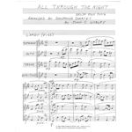 All Through the Night - Saxophone Quartet (S/AATB)