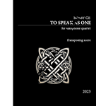 To Speak As One - Saxophone Quartet