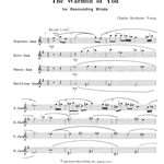 Warmth of You - Saxophone Quartet (SATB)