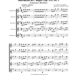 Intermezzo in C Major, Op. 119, No. 3 - Saxophone Quintet (SAATB)