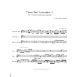 3-Part Invention No. 3 - Clarinet Trio