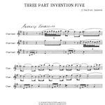 3-Part Invention No. 5 - Clarinet Trio