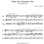 3-Part Invention No. 2 - Oboe, Clarinet and Bassoon