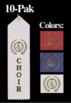 Choir Award Ribbon - RED 10 Pak