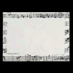 White Mozart Stick On Notes