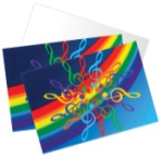 Treble Clef Rainbow Note Cards