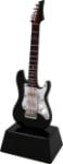 6" Mini Black Electric Guitar on Stand