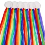 Bear Paw Creek BPC2016 Plastic Hoop Rainbow Scarf Streamers - Set of 6