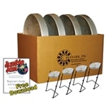 Jumbie Jam Steel Drum Kit with Table Top Stand - Educators 4-Pack