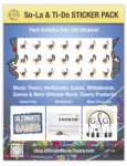 Ultimate Music Theory So-La & Ti-Do Sticker Pack