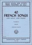 40 French Songs, Volume 2 - High Voice and Piano