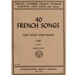 40 French Songs, Volume 1 - Low Voice and Piano