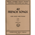 40 French Songs, Volume 1 - Low Voice and Piano