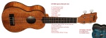 Kala KA-SEMBK Exotic Mahogany Series Soprano Ukelele - Black