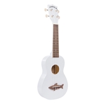 Makala MK-SS/WHT Shark Soprano Ukulele - Great White