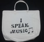 "I Speak Music" Canvas Bag