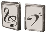Treble Clef Cuff Links