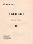 Eglogue - Oboe and Piano