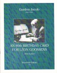 80th Birthday Card for Leon Goossens - Oboe and Piano