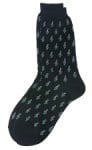 Mens Black Mini G Clef Socks