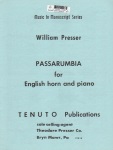 Passarumbia - English Horn and Piano