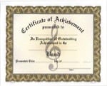 Achievement Certificates - Band