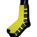 Neon Yellow Keyboard Socks