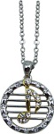 G Clef Staff 2 Tone Necklace