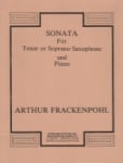 Sonata - Tenor (or Soprano) Sax and Piano